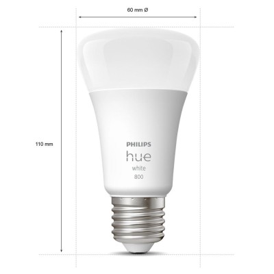 Philips Hue - White E27 A67 800lm 2-pack - 929001821623