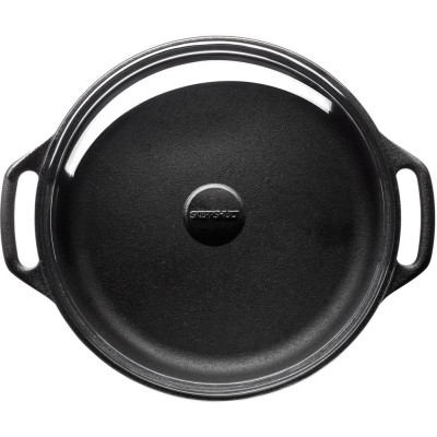 Gryta rund 5,5 liter med glaslock