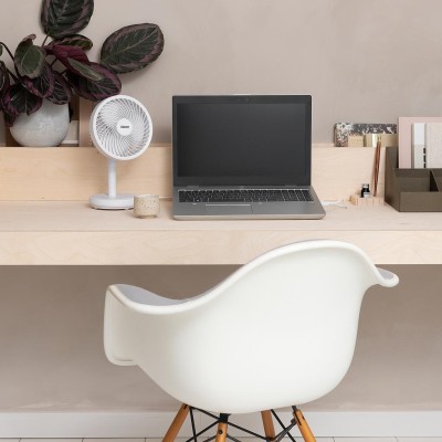 Laddbar Bordsfläkt Vit