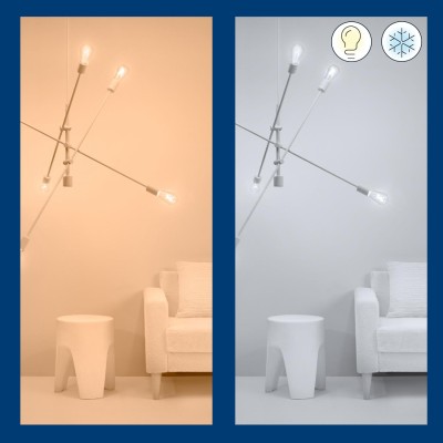 WiZ - WiFi Smart LED E14 Kron 40W Varm-kallvit 470 lm 3 pack - A10791