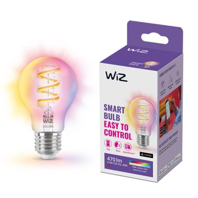 WiZ - WiFi Smart LED E27 40W Filament Färg + Varm-kallvit 470lm - A10775