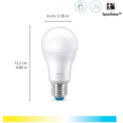 WiZ - WiFi Smart LED E27 60W 806lm Varm-kallvit 1-pack - A13068