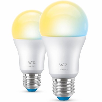 WiZ - WiFi Smart LED E27 60W 806lm Varm-kallvit 2-pack - A13071