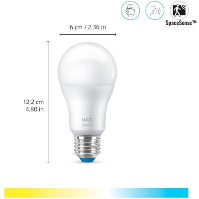 WiZ - WiFi Smart LED E27 60W 806lm Varm-kallvit 2-pack - A13071