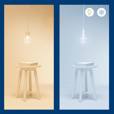 WiZ - WiFi Smart LED E27 G95 40W Filament Färg + Varm-kallvit 470lm - A10776
