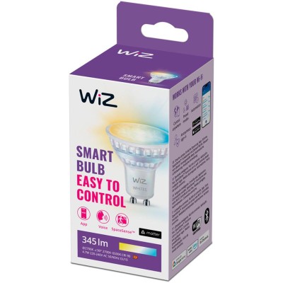 WiZ - WiFi Smart LED GU10 50W 345lm Varm-kallvit 1-pack - A13067