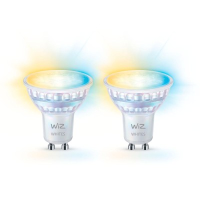 WiZ - WiFi Smart LED GU10 50W 345lm Varm-kallvit 2-pack - A13072