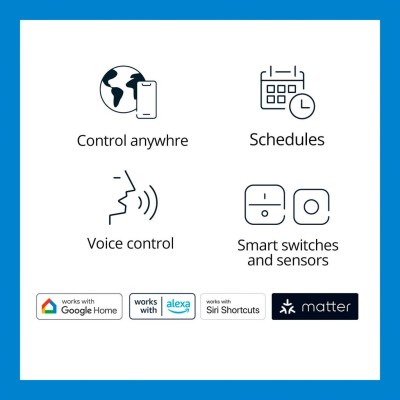 WiZ - WiFi Smart LED GU10 50W 345lm Varm-kallvit 2-pack - A13072