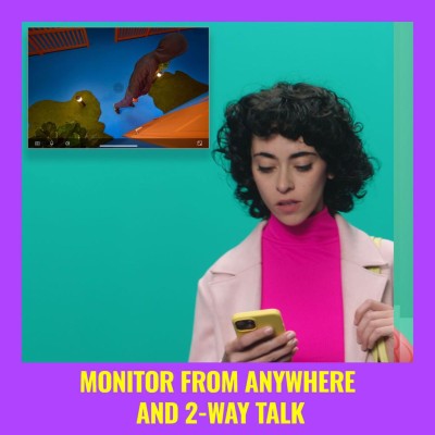 WiZ - WiFi Smart Vägglampa Utomhus med inbyggd kamera - A13057