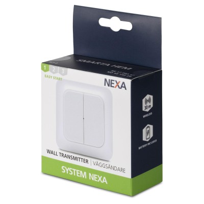 Nexa - WT-2 Väggsändare 2-kanal Trend - 14720