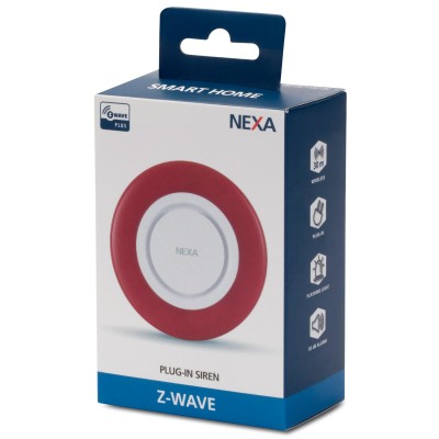 Nexa - ZIS-104 Z-Wave Siren med blinkljus - 86814N