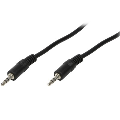 LogiLink - Audiokabel 3,5mm-hane - 3,5mm-hane Stereo 1m Svart - CA1049
