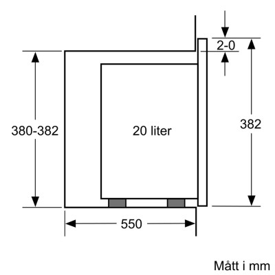 Bosch - BFL520MS0 - Serie 4, Inbyggnadsmikro, Rostfritt stål
