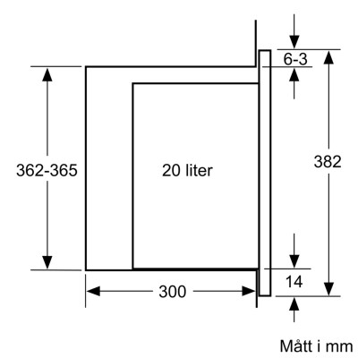 Bosch - BFL520MS0 - Serie 4, Inbyggnadsmikro, Rostfritt stål