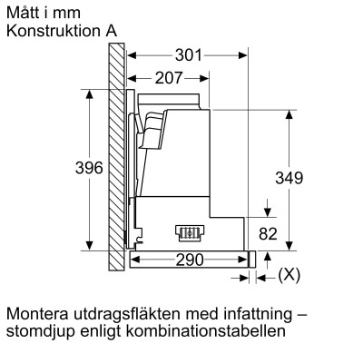 Bosch - DSZ4660 - Nedsänkningsram, 538 mm