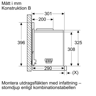 Bosch - DSZ4660 - Nedsänkningsram, 538 mm