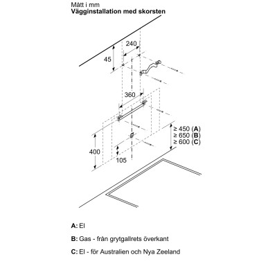 Bosch - DWK91LT60 - Serie 8, Vägghängd köksfläkt, 90 cm, Klarglas med svart tryck, Svart