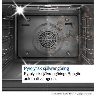 Bosch - HBG7721B1 - Serie 8, Inbyggnadsugn, 60 x 60 cm, Svart