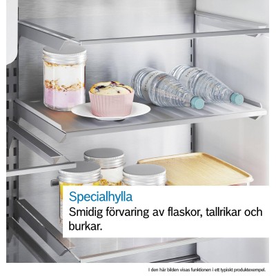 Bosch - KFD96APEA - Serie 6, Fristående kyl/frys, 183 x 90.5 cm, Borstat stål med anti-fingerprint, Total No Frost