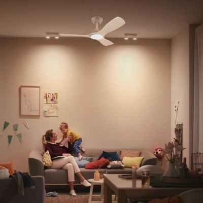 Takfläktslampa Ø106 cm 30W / 24W Justerbart vitt ljus