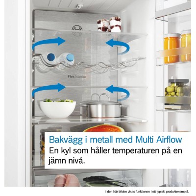 Bosch - KFI96APEA - Serie 6, Fristående kyl/frys, 183 x 90.5 cm, Borstat stål med anti-fingerprint, Total No Frost