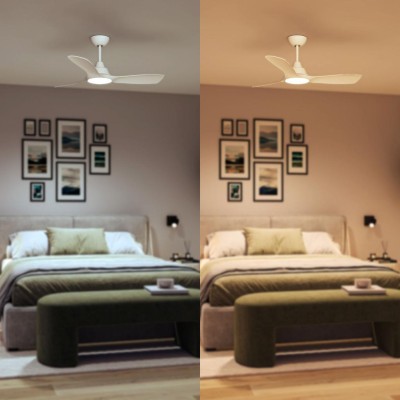 Takfläktslampa Ø106 cm 30W / 24W Justerbart vitt ljus