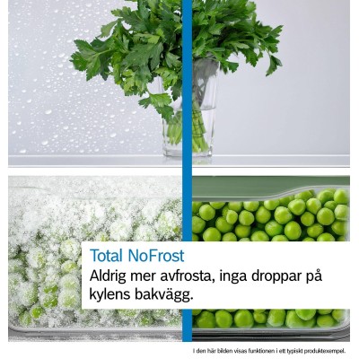 Bosch - KGN33NLEB - Serie 2, Kombinerad kyl/frys, 176 x 60 cm, Inox-Look, Total No Frost