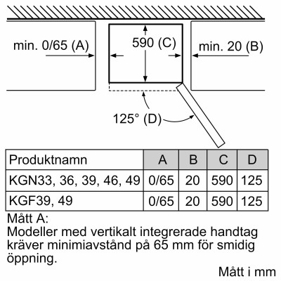 Bosch - KGN33NWEB - Serie 2, Kombinerad kyl/frys, 176 x 60 cm, Vit, Total No Frost
