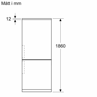 Bosch - KGN362LDF - Serie 4, Kombinerad kyl/frys, 186 x 60 cm, Inox-Look, Total No Frost
