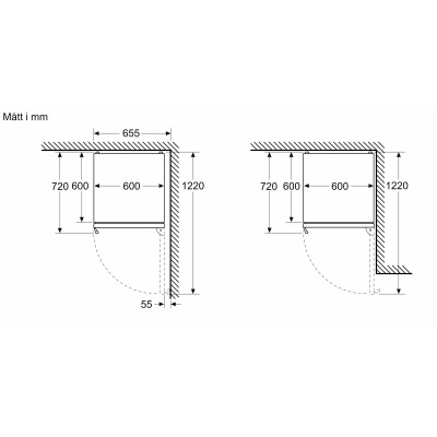 Bosch - KGN39AIAU - Serie 6, Kombinerad kyl/frys, 203 x 60 cm, Borstat stål med anti-fingerprint, Total No Frost