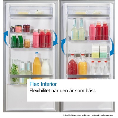 Bosch - KGN39AIBT - Serie 6, Kombinerad kyl/frys, 203 x 60 cm, Borstat stål med anti-fingerprint, Total No Frost