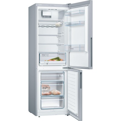 Bosch - KGV36VLEAS - Serie 4, Kombinerad kyl/frys, 186 x 60 cm, Inox-Look