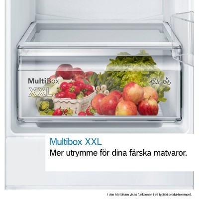 Bosch - KIR81VFE0 - Serie 4, Integrerad kylskåp, 177.2 x 54.1 cm, Platta gångjärn