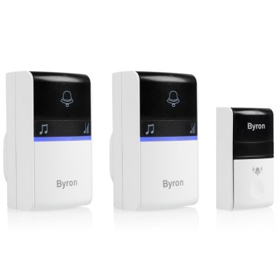 Trådlös dörrklocka Kinetic/x2 Plug-in B415 Svart/Vit