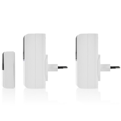 Trådlös dörrklocka Kinetic/x2 Plug-in B415 Svart/Vit