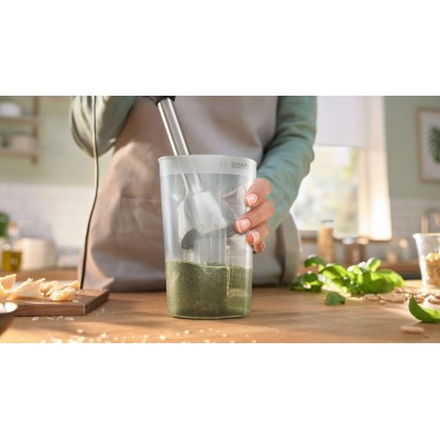 Bosch - MSM4W220 - Serie 4, Stavmixer, ErgoMaster, 600 W, Vit, Gråsvart