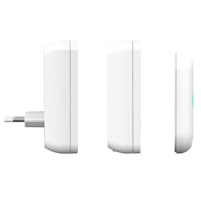 Byron - Trådlös dörrklocka Plug-in och Batteridriven BY324 Vit - DBY-22324