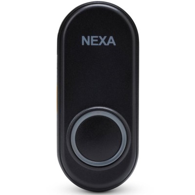 Nexa - Trådlös tryckknapp till dörrklocka MLT-1925 Svart - A10733