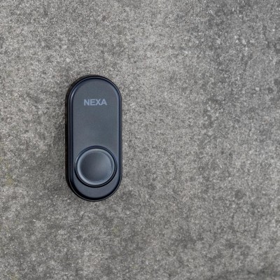 Nexa - Trådlös tryckknapp till dörrklocka MLT-1925 Svart - A10733