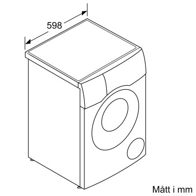 Bosch - WNC254A0SN - Serie 8, Kombinerad tvätt och tork, 10.5/6 kg, max. 1400 varv/min