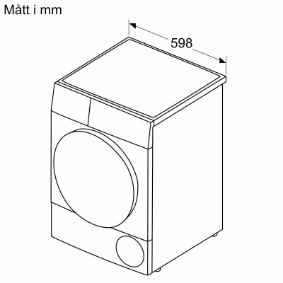 Bosch - WQG245DXSN - Serie 6 - Värmepumpstumlare - 9 kg - Gjutjärn grå
