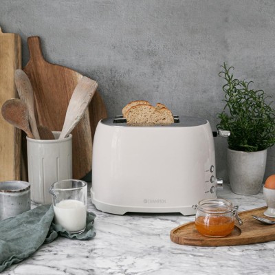 Champion - Brödrost 2 skivor 800W BR610 Creme White Series - CHBR610