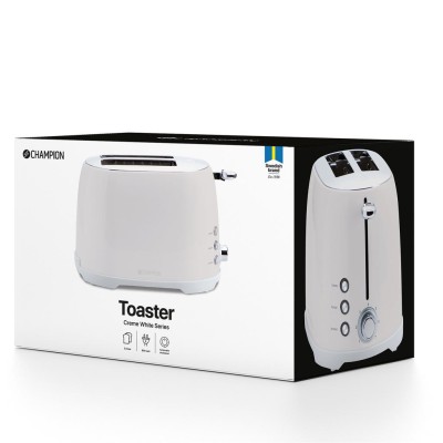 Champion - Brödrost 2 skivor 800W BR610 Creme White Series - CHBR610