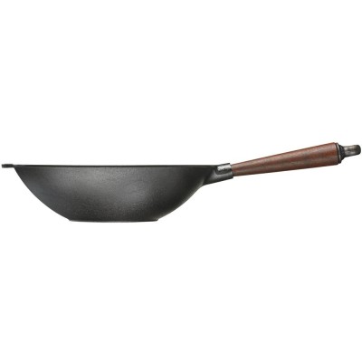 Wok med trähandtag 30 cm. 3,5 liter