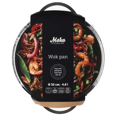 Wokpanna 32 cm Gjuten Aluminium