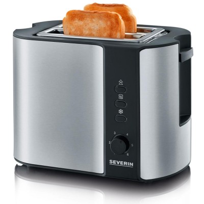 Severin - Brödrost AT2589 2skivig Borstat stål. - A14740
