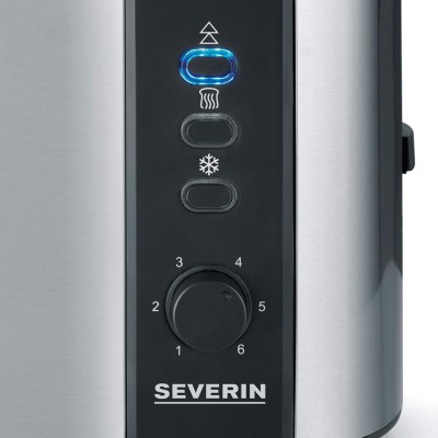 Severin - Brödrost AT2589 2skivig Borstat stål. - A14740