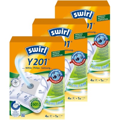 Swirl - Dammsugarpåsar Y201  4ST (OBS 3ST DFP) - 99792