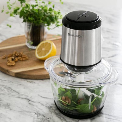 Champion - Mini Chopper 1,2L 400W Glasskål MC310 Rostfri - CHMC310