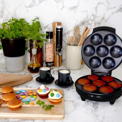 Champion - Muffin Maker Ceramic 7 Muffins 700W MM400 Svart - A12346